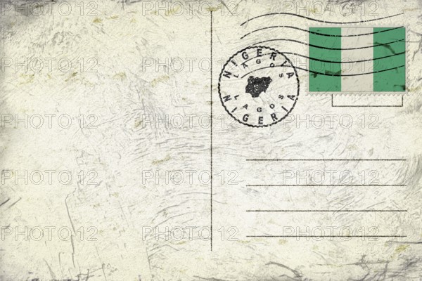 Nigeria Lagos Round Seal Map Design