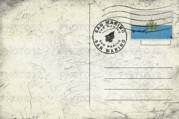 San Marino San Marino Round Seal Map Design