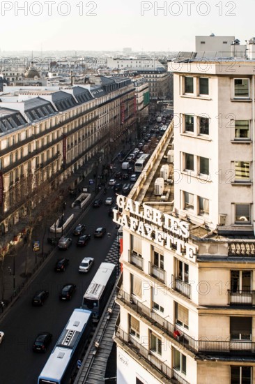 View from the terrace of Galeries Lafayette. Paris, France. 29.01.2009