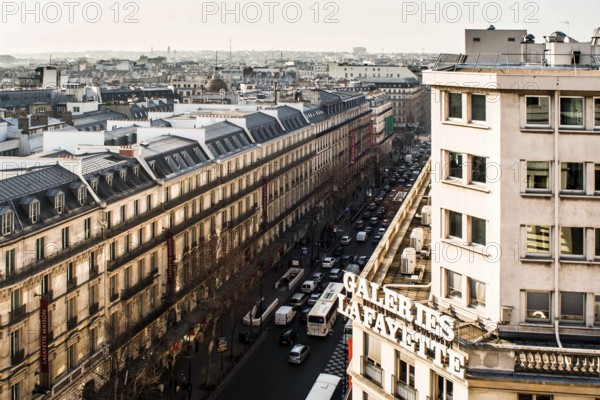 View from the terrace of Galeries Lafayette. Paris, France. 29.01.2009