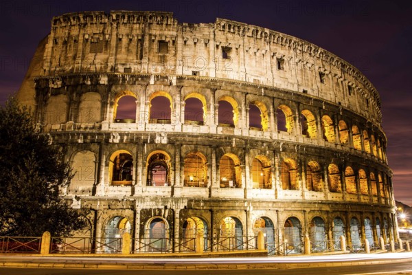 Colosseum at evening. Rome, Province of Rome, Italy. 23.12.2012