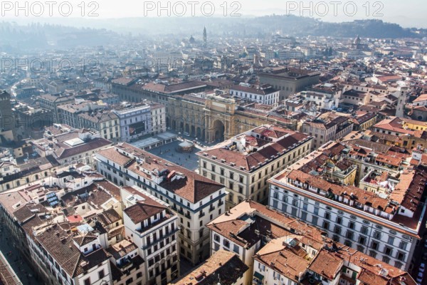City of Florence viewed from Giotto's Campanile. Florence, Province of Florence, Italy. 18.12.2012