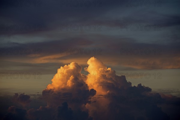 Loving clouds on sunset