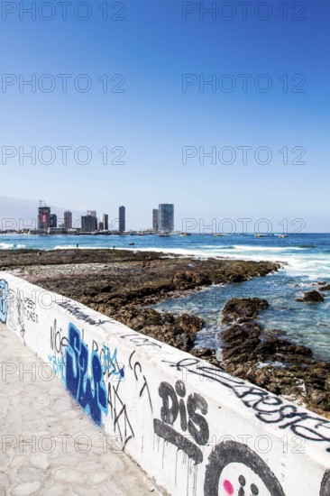 Cavancha Beach (Playa Cavancha). Iquique, Tarapaca Region, Chile. 21.11.15