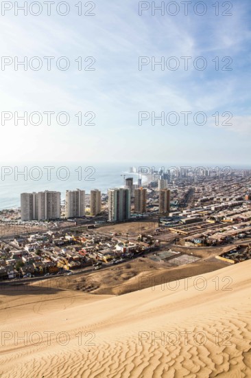 City of Iquique viewed from Cerro Dragon. Iquique, Tarapaca Region, Chile. 19.11.15