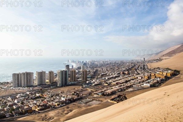 City of Iquique viewed from Cerro Dragon. Iquique, Tarapaca Region, Chile. 19.11.15