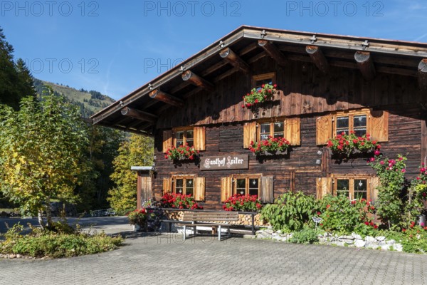 Gasthof Laiter, Stillachtal, Oberstdorf, Oberallgäu, Allgäu, Bavaria, Germany