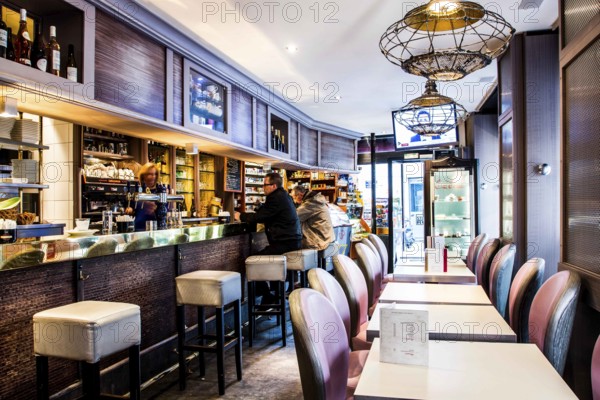 Interior of a cafe close to Pont Neuf. Paris, France. 01.01.13