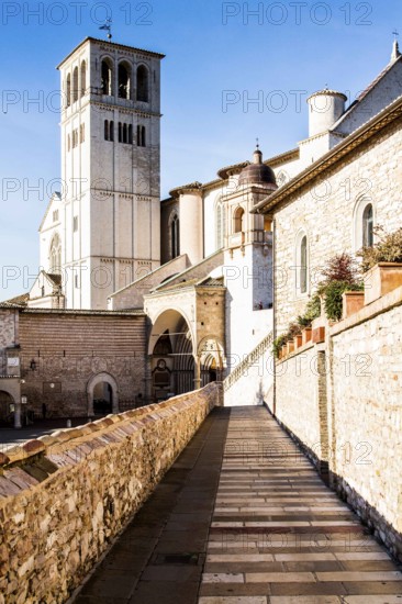 Basilica of San Francesco d'Assisi. Assisi, Province of Perugia, Italy. 22.12.2012