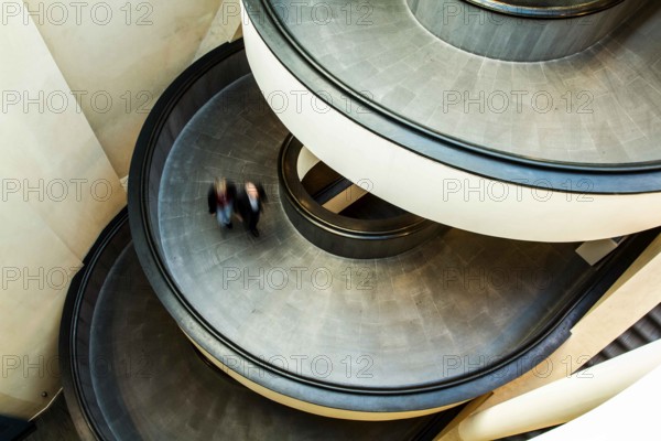 Spiral ramp in Vatican Museum. Vatican City, Vatican City State. 28.12.2012