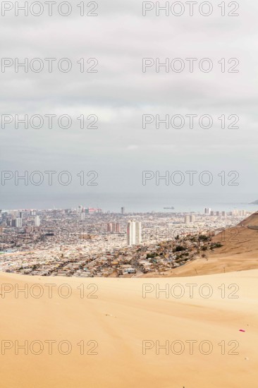 City of Iquique viewed from Cerro Dragon. Iquique, Tarapaca Region, Chile. 18.11.15