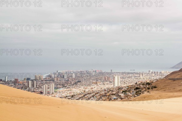 City of Iquique viewed from Cerro Dragon. Iquique, Tarapaca Region, Chile. 18.11.15