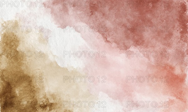 A painting of a pink and brown background with a white cloud in the middle. The painting has a warm and inviting mood. AI generated