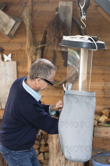 Live light trap for insects and bats, Brandenburg, Germany