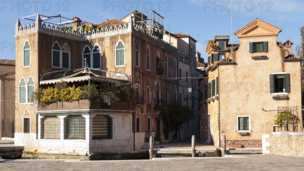 Typical historical house, Venice, Italy