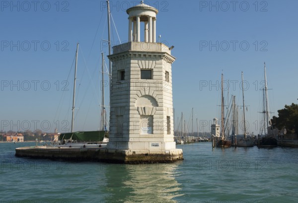 Lighthouse near St. George island, Venice, Italy