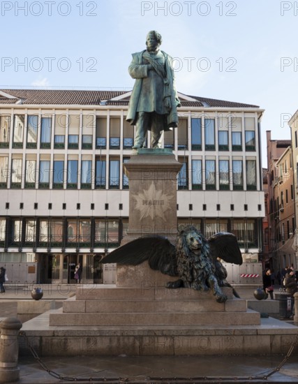 Monument to Daniele Manin in Venice Italy