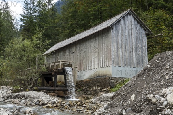 Historische Säge, Gerstruben, Oberstdorf, Allgäu Alps, Oberallgäu, Allgäu, Bavaria, Germany