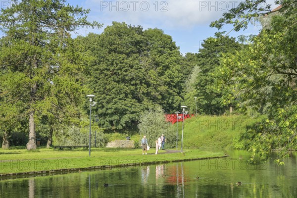 Snelli Tiik, pond in Dompark Toompark, Tallinn, Estonia