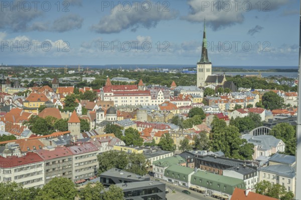 City panorama, view of the old town, Tallinn, Estonia