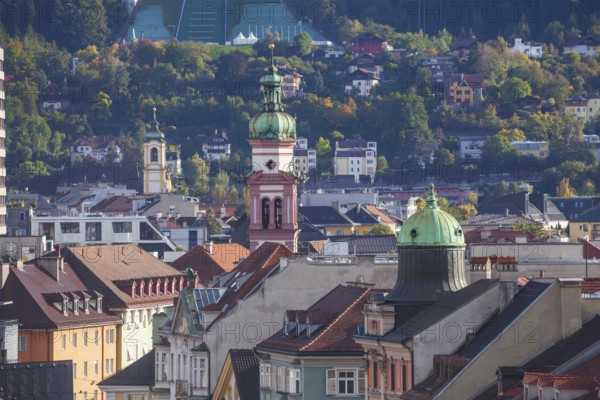 City Overview, Old Town, Innsbruck, Tyrol, Austria