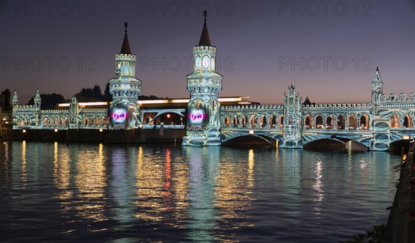 Festival of Lights Berlin 2021 Oberbaum Bridge Berlin Germany