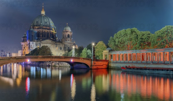Festival of Lights Berlin 2021 Cathedral with Museum Island Berlin Germany