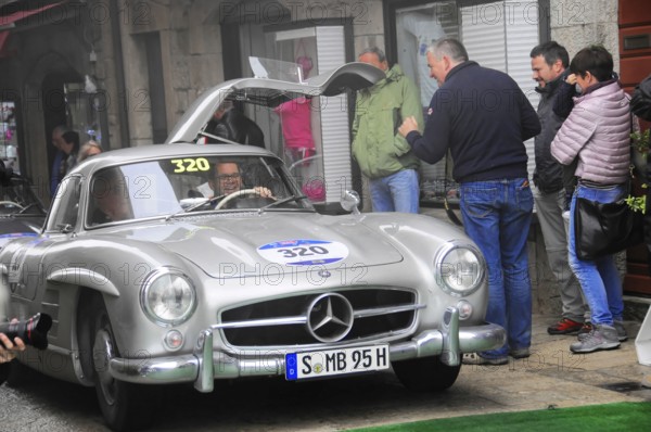 Mille Miglia 2016, time control, checkpoint, SAN MARINO, classic car racing. San Marino, Italia