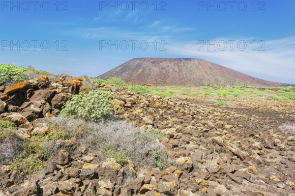 Volcanic landscape, Lobos Island, Fuerteventura, Canary Islands, Spain