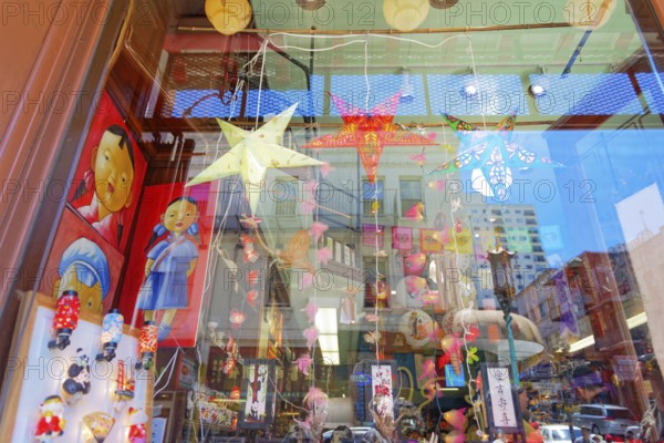 Chinatown shop window, San Francisco, California, USA