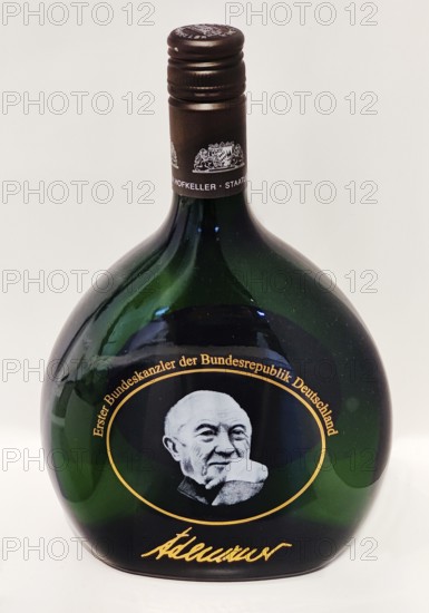 Exhibition on the life of Konrad Adenauer at the Federal Chancellor Adenauer House Foundation, Rhöndorf, Bad Honnef, North Rhine-Westphalia, Germany