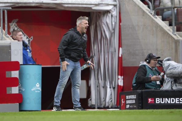 Lukas Kwasniok (1.FC Cologne, Haed Coach), COLOGNE, Germany - OCTOBER 18: During the Bundesliga match between FC Cologne vs. FC Augsburg at Rheinenergie-Stadion on matchday 8 of the 1st Bundesliga on October 18, 2025 in Cologne, Germany. DFL REGULATIONS PROHIBIT ANY USE OF PHOTOGRAPHS AS IMAGE SEQUENCES AND/OR QUASI-VIDEO, Rheinenergie-Stadion, Cologne, North Rhine-Westphalia, Germany