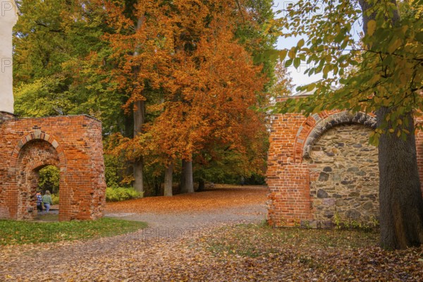 Altzella Abbey is a former Cistercian abbey west of the town of Nossen. In the Middle Ages, it was one of the most important monasteries in Central Germany. The monastery was dissolved as a result of the Reformation, the complex, with its partly well-preserved wall, is now a mixture of romantic park with ruins and renovated buildings. The remains of the monastery have been a listed building since the 1970s, Nossen, Saxony, Germany