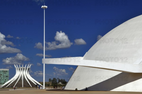 Honestino Guimarães Museum and Catedral de Brasília, Brasilia, DF, Brazil