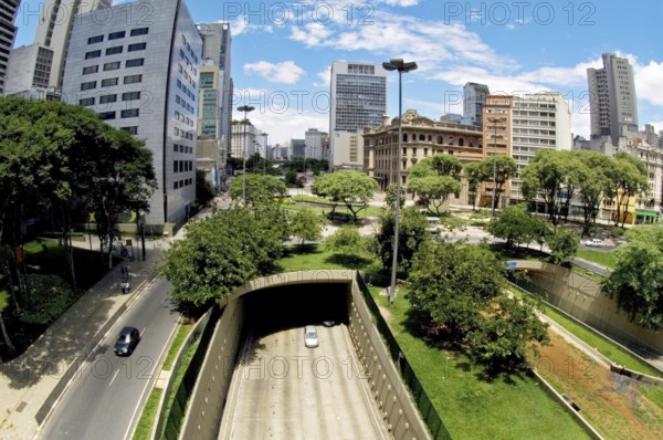 Anhangabaú Valey, Street Pedro Lessa, Mail, São Paulo, Brazil
