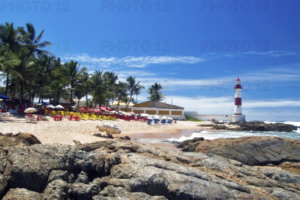 Itapuã Lighthouse, Itapuã Beach, Salvador, Bahia, Brazil