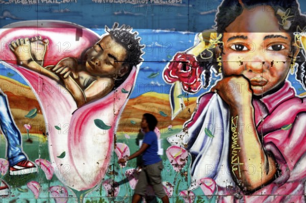 Grafite, Praça da Sé, Salvador, Bahia, Brazil