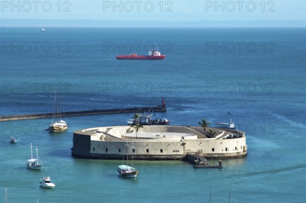 Fort of São Marcelo, Baia de Todos os Santos, Salvador, Bahia, Brazil