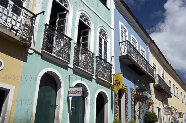Houses, Pelourinho, Salvador, Bahia, Brazil