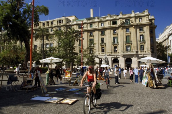 Craftmanship fair, Armas Square, Santiago, Chile