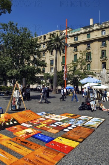 Raftmanship fair, Armas Square, Santiago, Chile