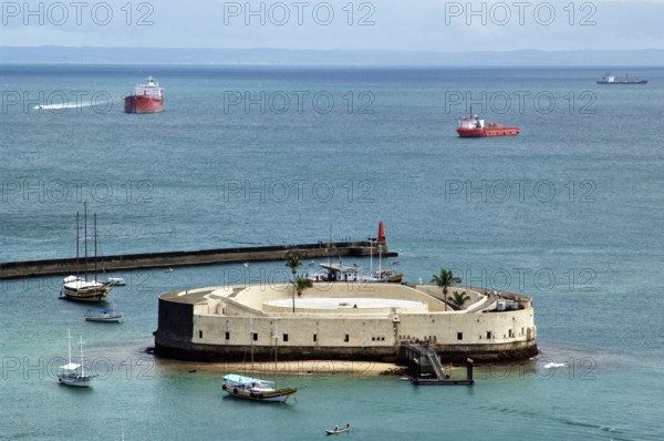 Fort de São Marcelo, Baia de Todos os Santos, Salvador, Bahia, Brazil