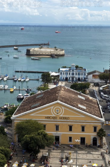 Modelo Market, Fort of São Marcelo, Baia de Todos os Santos, Salvador, Bahia, Brazil