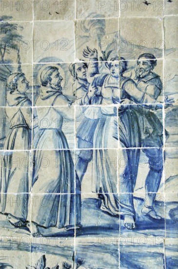 Glazed tiles, Ordem Terceira de São Francisco Church, Pelourinho, Salvador, Bahia, Brazil