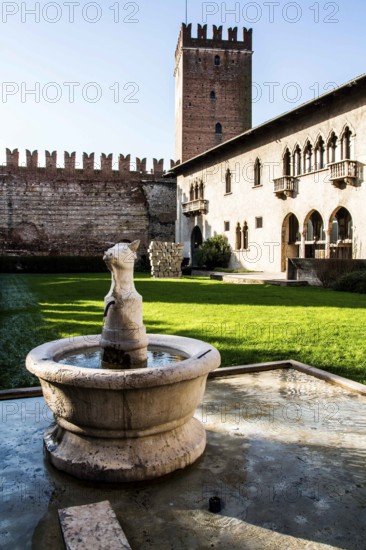 Interior of Castelvecchio (Old castle). Verona, Province of Verona, Italy. 10.12.2012