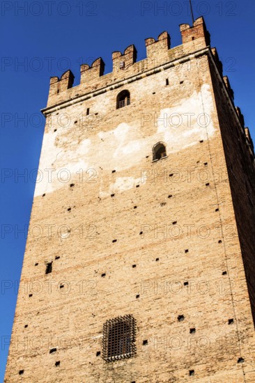 Tower of Castelvecchio (Old castle). Verona, Province of Verona, Italy. 10.12.2013