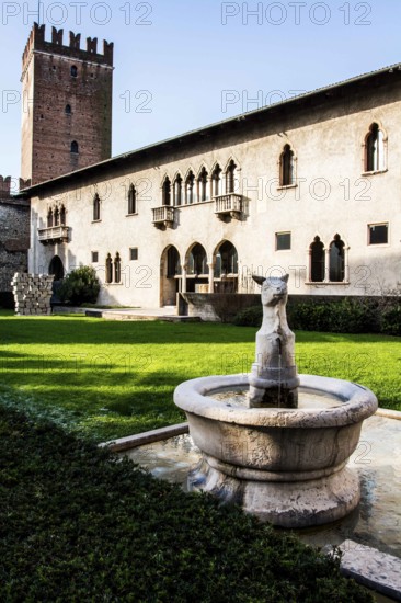 Interior of Castelvecchio. Verona, Province of Verona, Italy. 10.12.2012