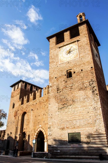 Tower of Castelvecchio. Verona, Province of Verona, Italy. 10.12.2012