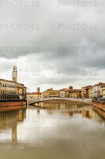 River Arno. Pisa, Province of Pisa, Italy. 17.12.2012