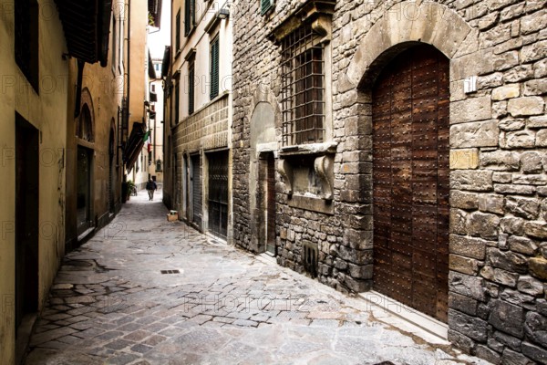 Alley in historic center of Florence. Florence, Province of Florence, Italy